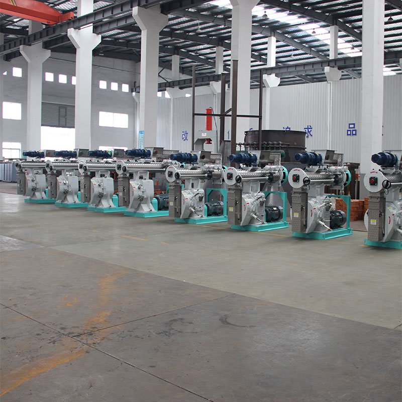 YUDA 8T/H Automatic Feed Pellets Production Line/Animal Feed Plant/Ring Die Pellet Mill 55KW