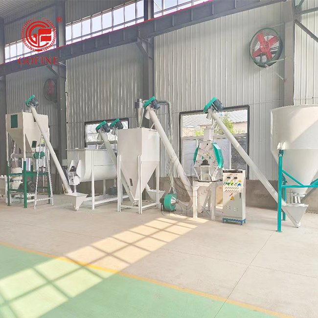 10 Ton Automatic Poultry Feed Chicken Fish Pet Food Animal Feed Pellet Production Line