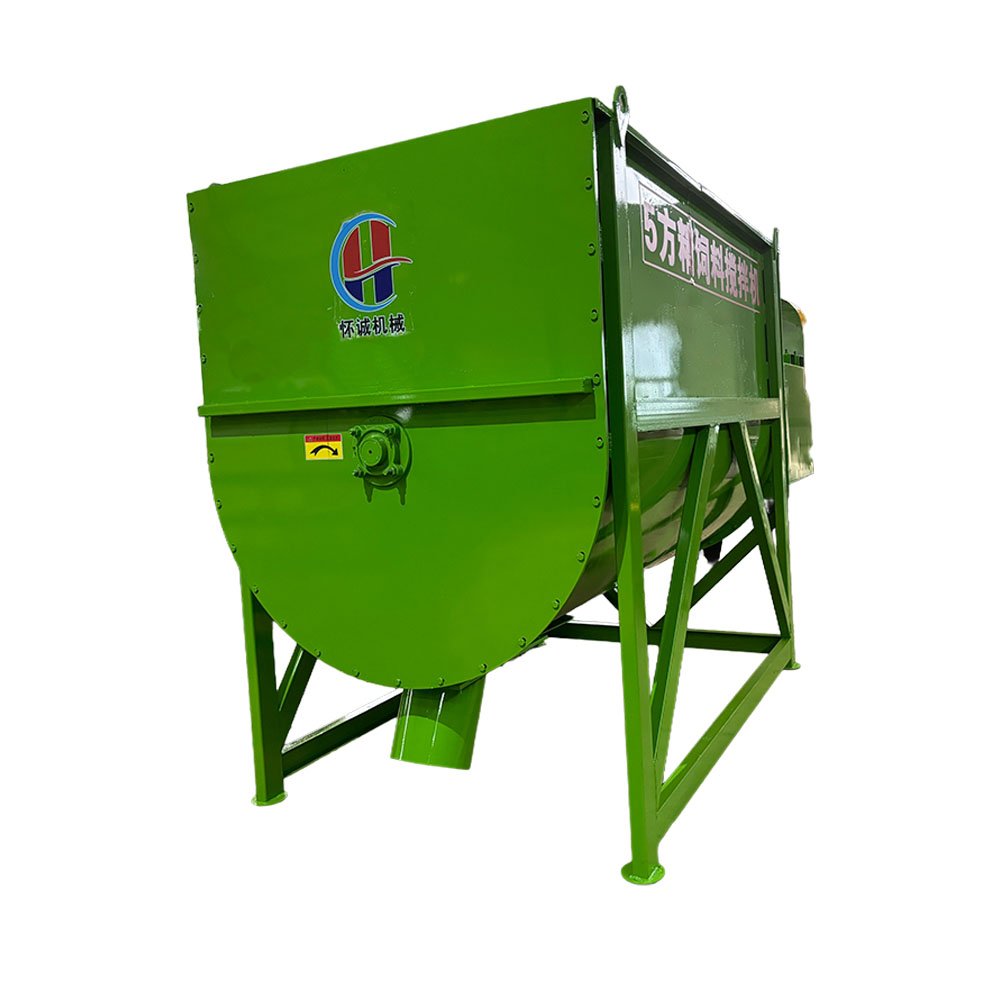 Efficient Feed Machine For Cattle Sheep Pig Agriculture Animal Feed Mixer Machine Innovative Double Helix Fine Feed Mixer