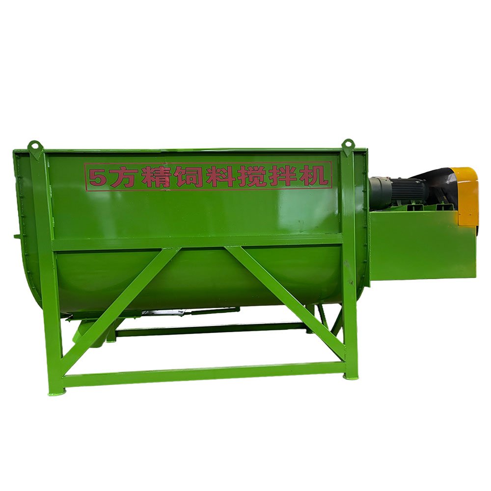 Efficient Feed Machine For Cattle Sheep Pig Agriculture Animal Feed Mixer Machine Innovative Double Helix Fine Feed Mixer