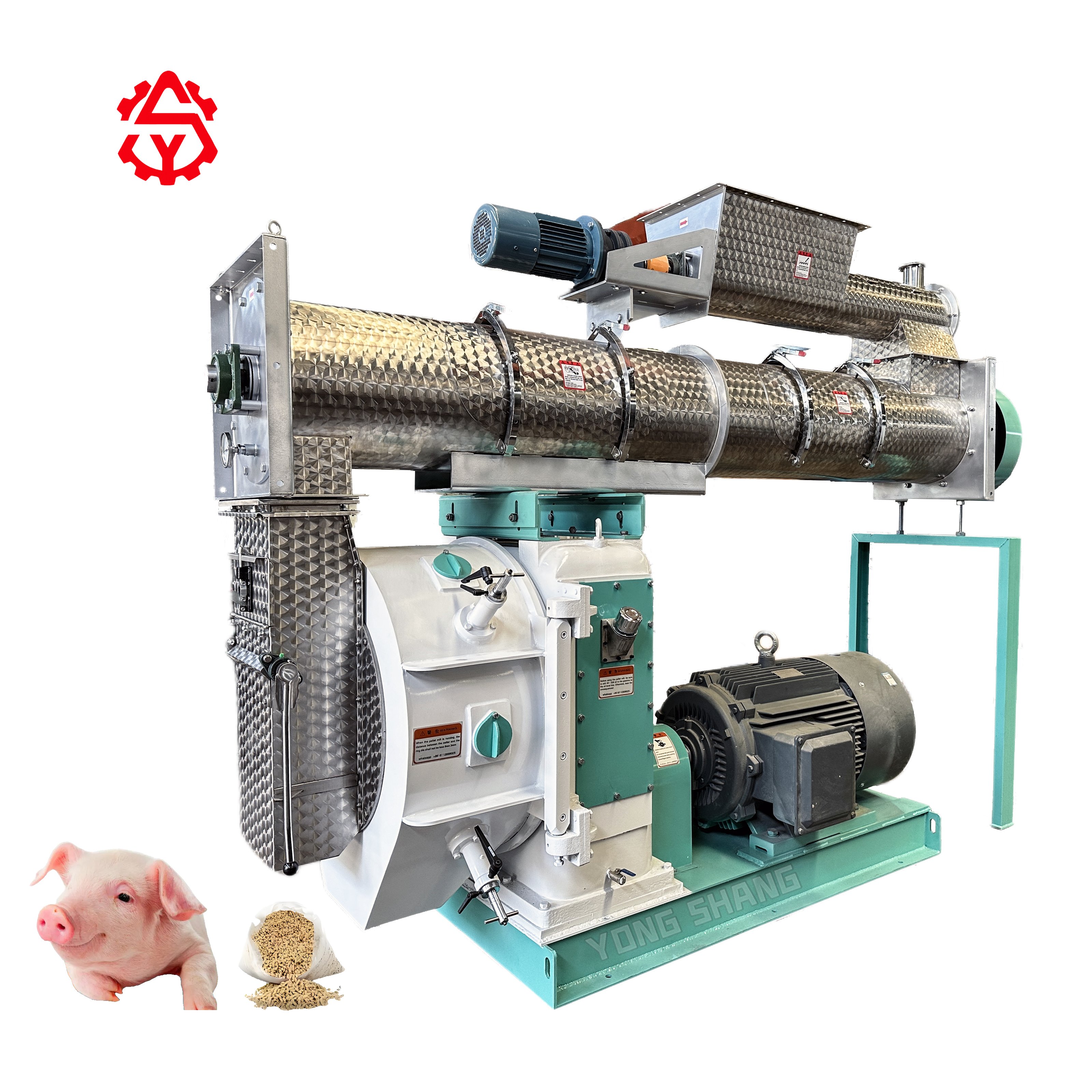 Factory Direct Sales Low Cost Cow Duck Broiler Feed Pelletizer Machine Pellet Equipment For Animal Feed Pellet Making Machine