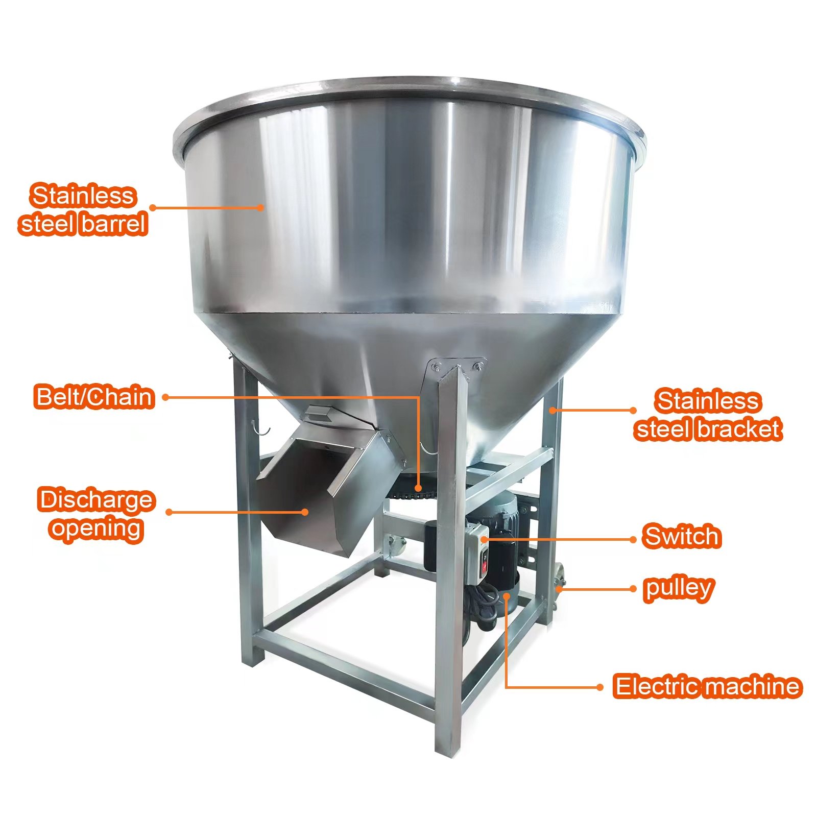 Livestock feed mixer Animal feed mixer Feed plant equipment mixer