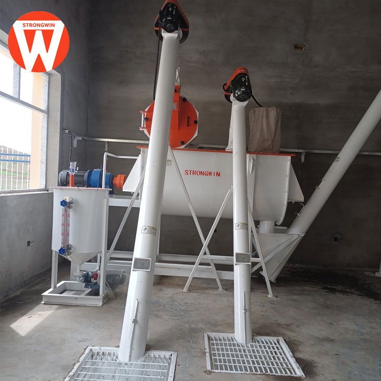 1.5-2t/h small feed mill production line for poultry animal mash and pellet feed line
