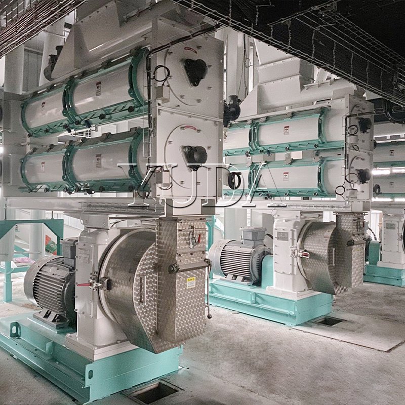 YUDA Feed Pellet Machine Suppliers High Efficiency Large Animal Feed Pellet Production Line /Manufacturing Machines 10ton/h
