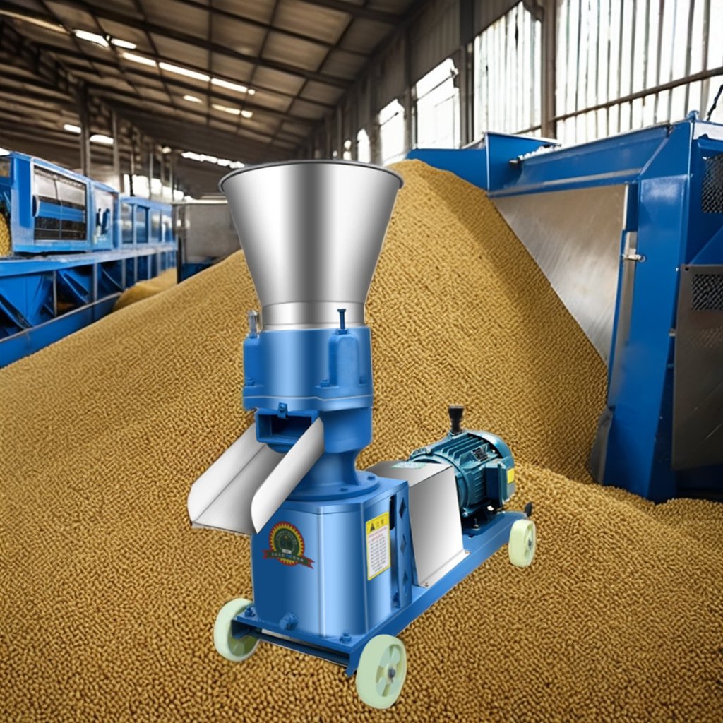 New 1000 kg/h Poultry Chicken Feed Pellet Machine Home Use Animal Feed Processing Core Motor Component Fish Feed Making Machine