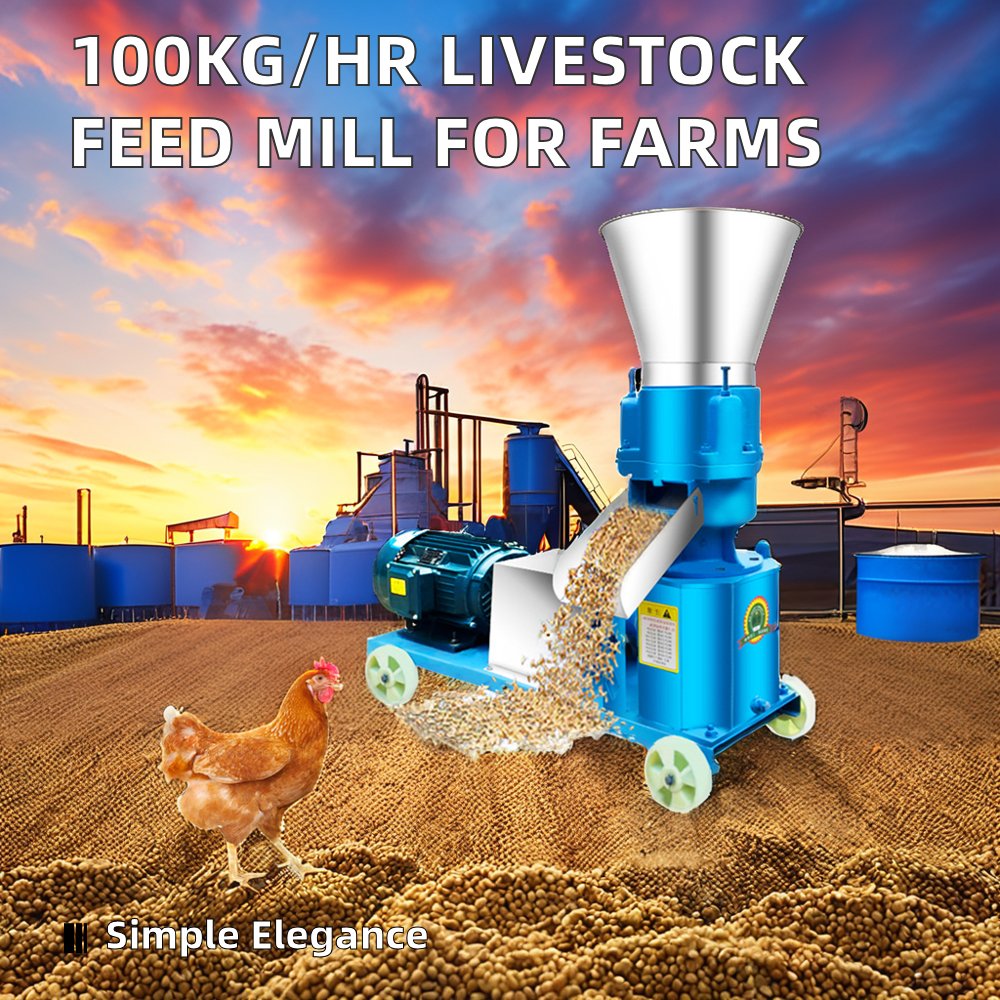 Animal food pellet machine, feed pellet machine, calf and poultry animal feed pellet machine, feed processing machine