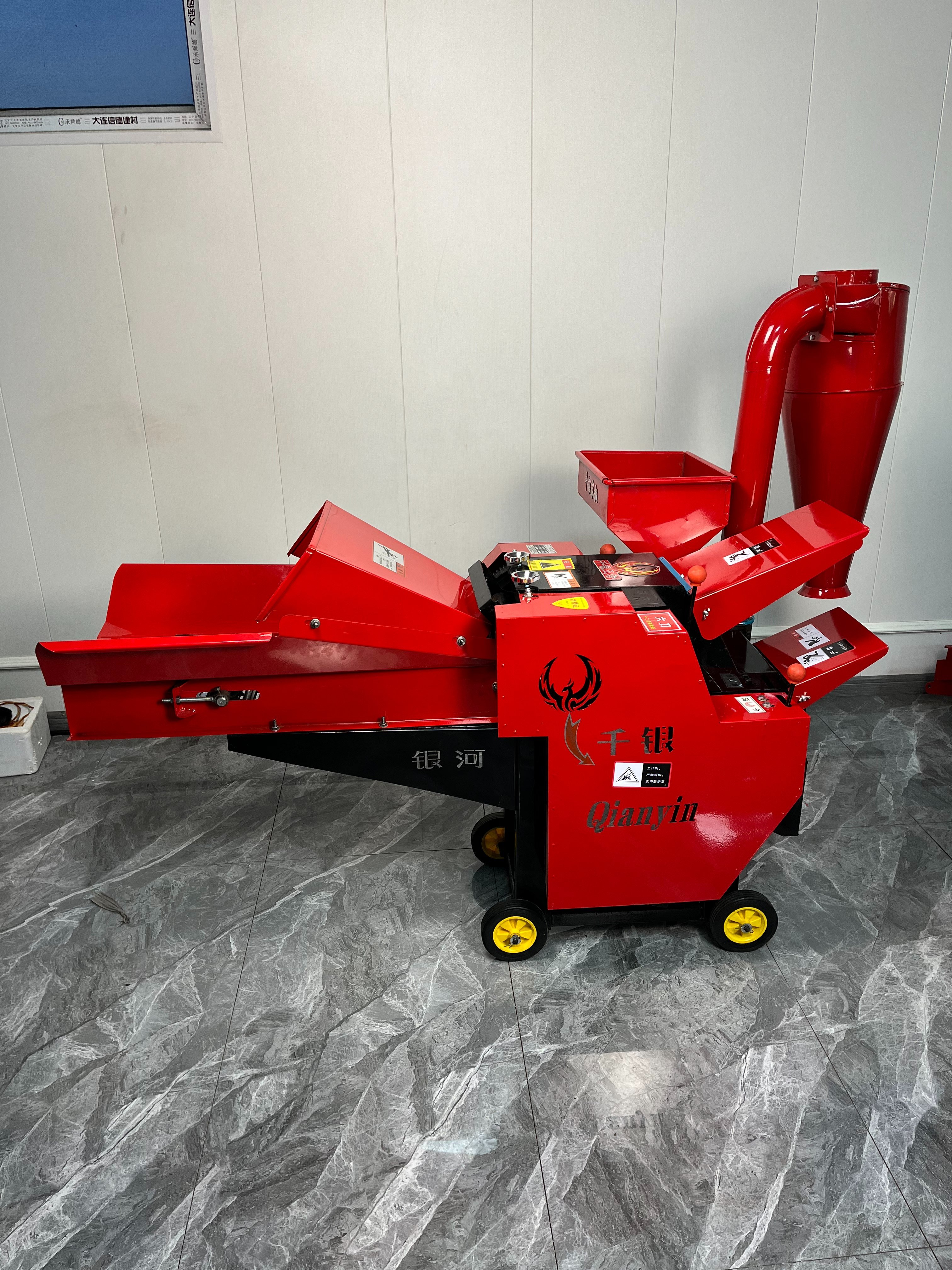 Automatic livestock feed silage fodder stalk straw grass chopper crusher chaff cutter machine for animal feed 4800kg/h