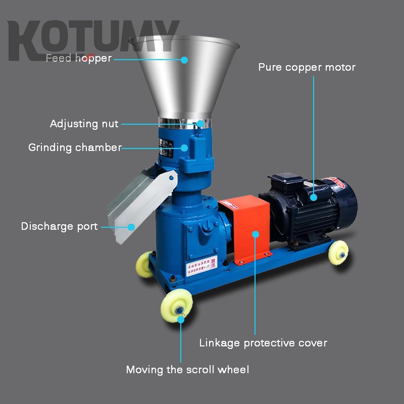 Pellet Machine Pellet Mill Multi-function Feed Food Pellet Making Machine Animal Feed Granulator without motor 4kw 220V/ 380V