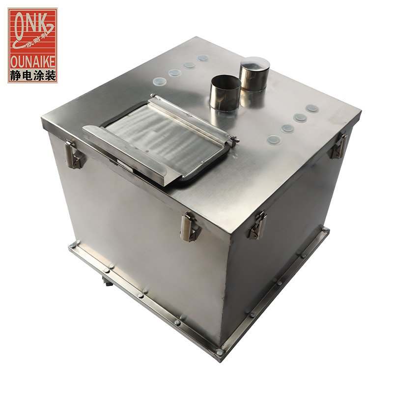 High efficiency recycle vibrating screen fine powder sifter powder sieve machine with 55L powder hopper