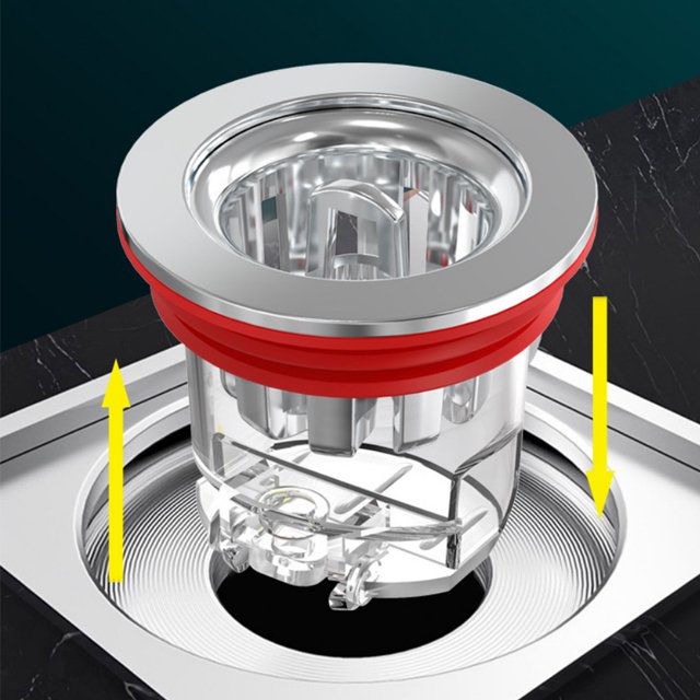 Toilet floor drain, transparent odor proof core, sewage anti odor filter, hair inner core, insect proof pipeline, universal