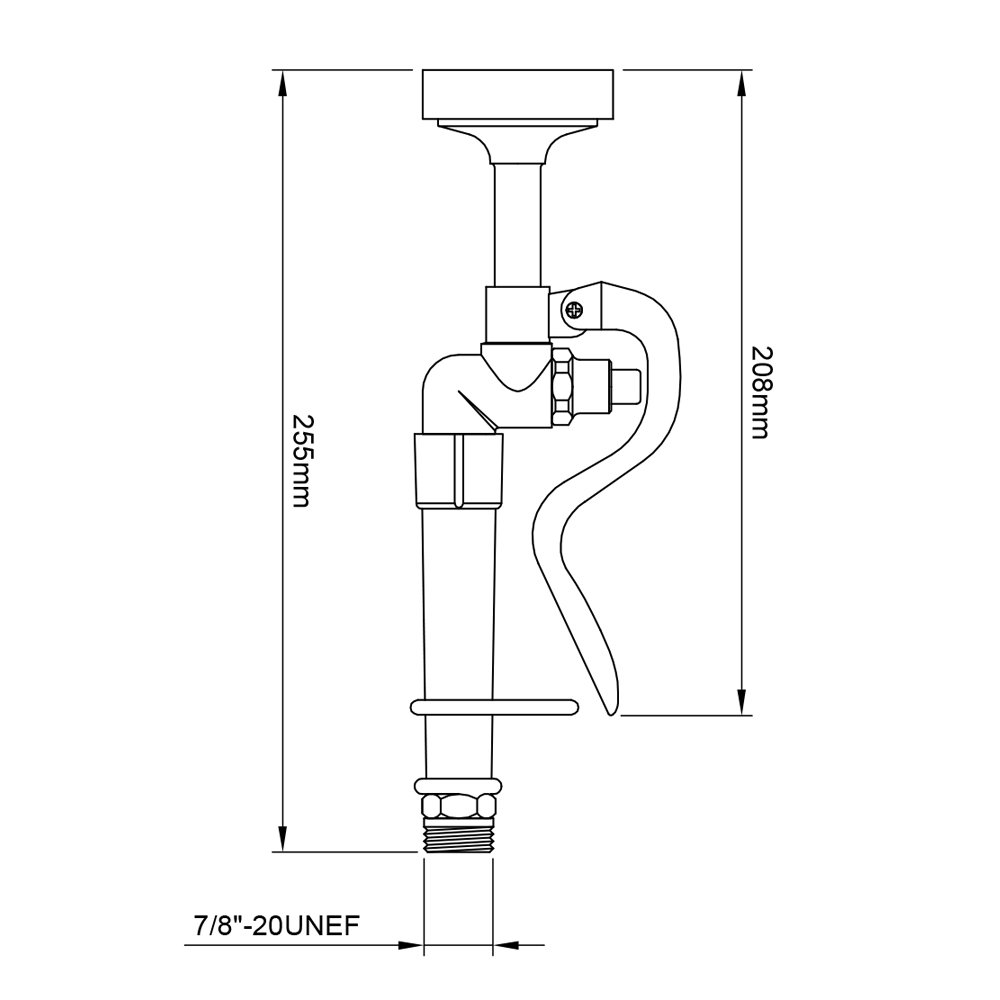 Commercial Faucet Sprayer Head 1.42 GPM High Pressure Dish Sprayer Pre Rinse Faucet Spray Valve