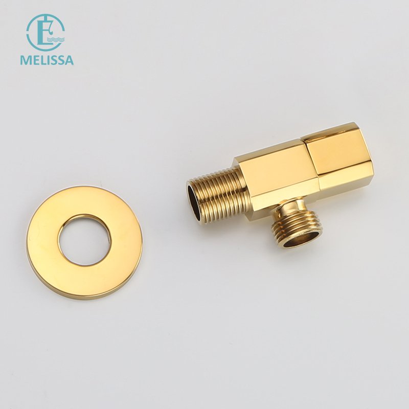 Melissa Modern Brass Bathroom gold toilet bidet sprayer shattaf set Handheld shower Angle Valve