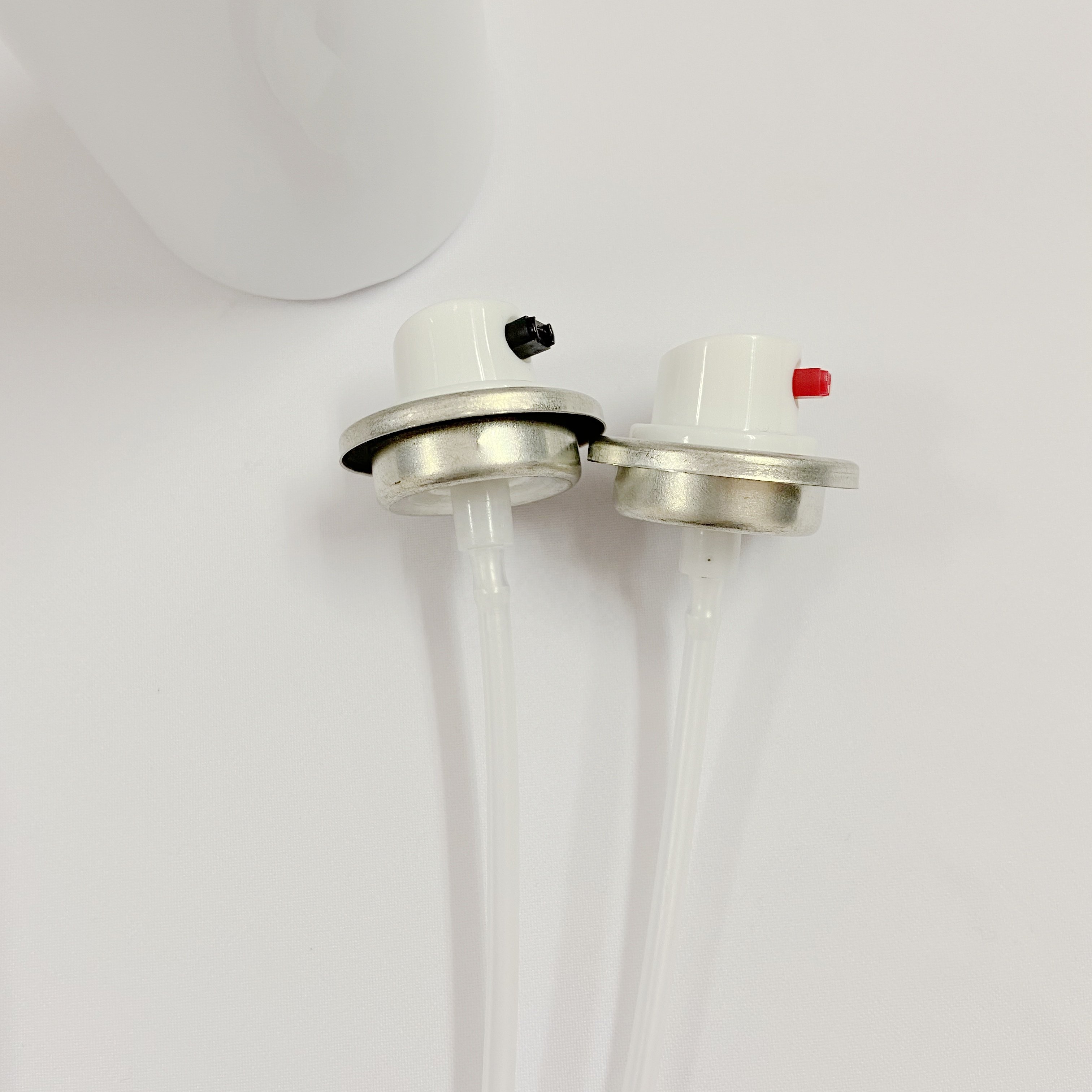 High quality china factory aerosol valve perfume spray metering valve with different spray actuator 45mm for aerosol cans