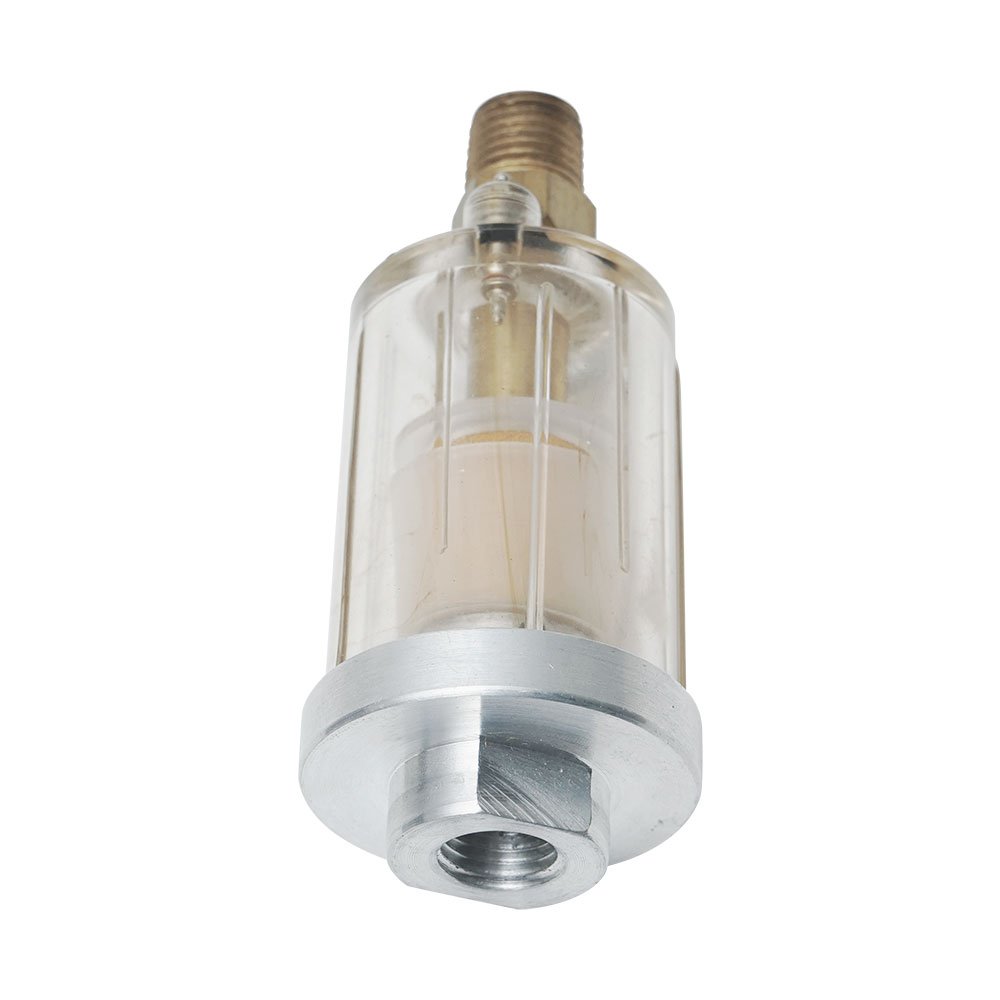 Mini In line 1/4" Air Filter Oil Water Separator With Water Drain Valve