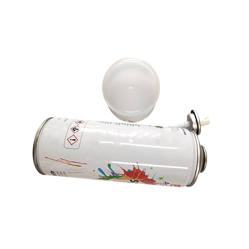 spray paint white based coated inner clear lacquered diameter 65 mm empty aerosol metal cans with valve about 10 days delivery