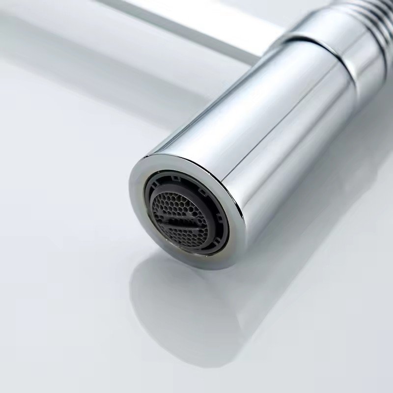 Factory Direct Jefe Ware Kitchen Tap Flexible Pull Faucet Sprayer Ceramic Valve Core Cold Water Kitchen Basin Mix Faucet