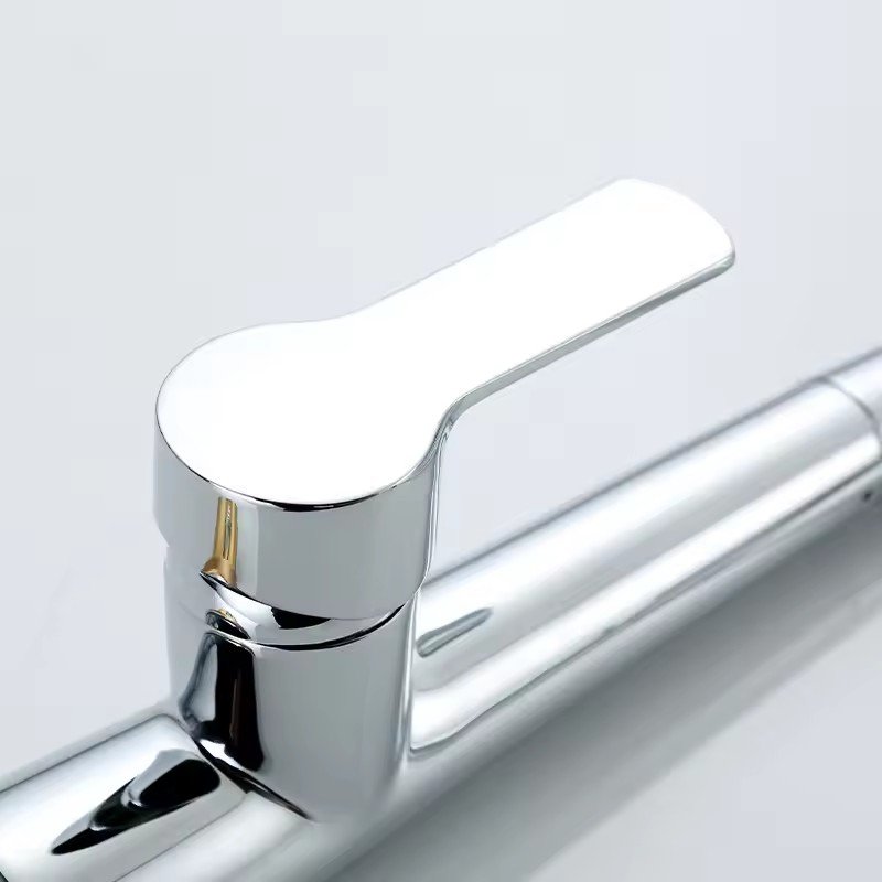 Factory Direct Jefe Ware Kitchen Tap Flexible Pull Faucet Sprayer Ceramic Valve Core Cold Water Kitchen Basin Mix Faucet