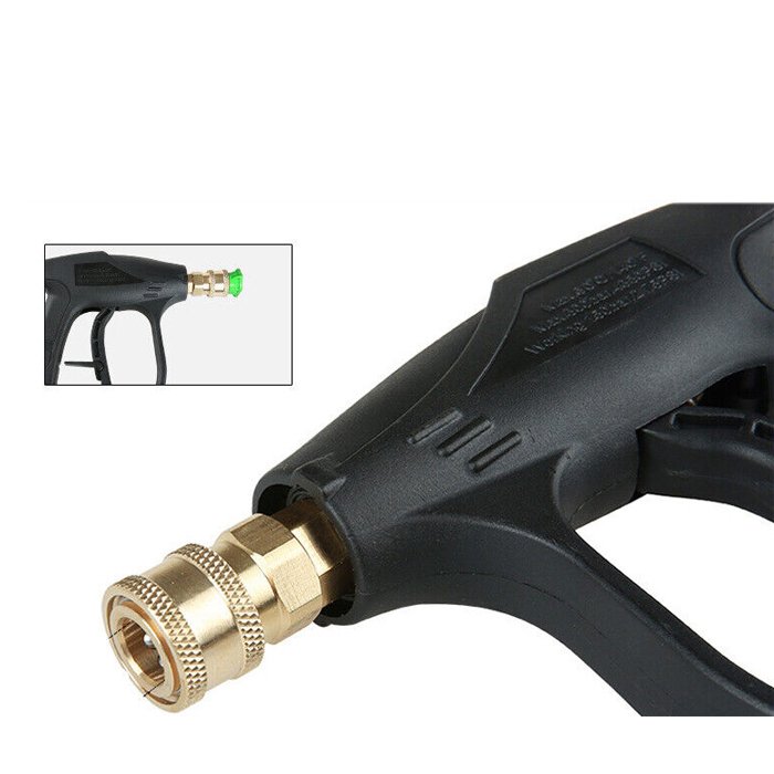 NBT Copper Valve Core M22-14 Multi-functional Car Washing Water Spray Gun 4350PSI High Pressure Washer Gun