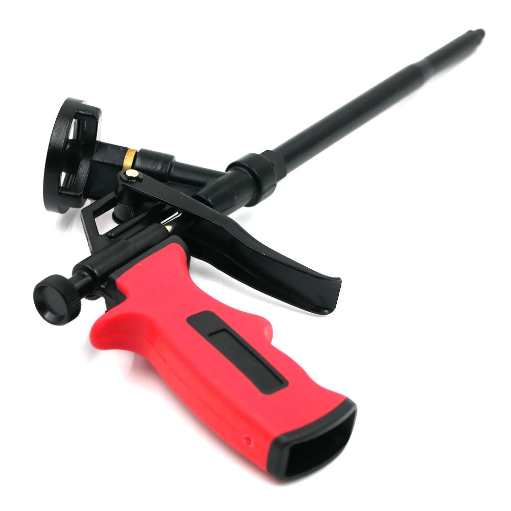 Professional PU Expanding Dispensing Spray Foam Gun With Valve Upgrade PTFE Pro Hand Foam Caulking Gun