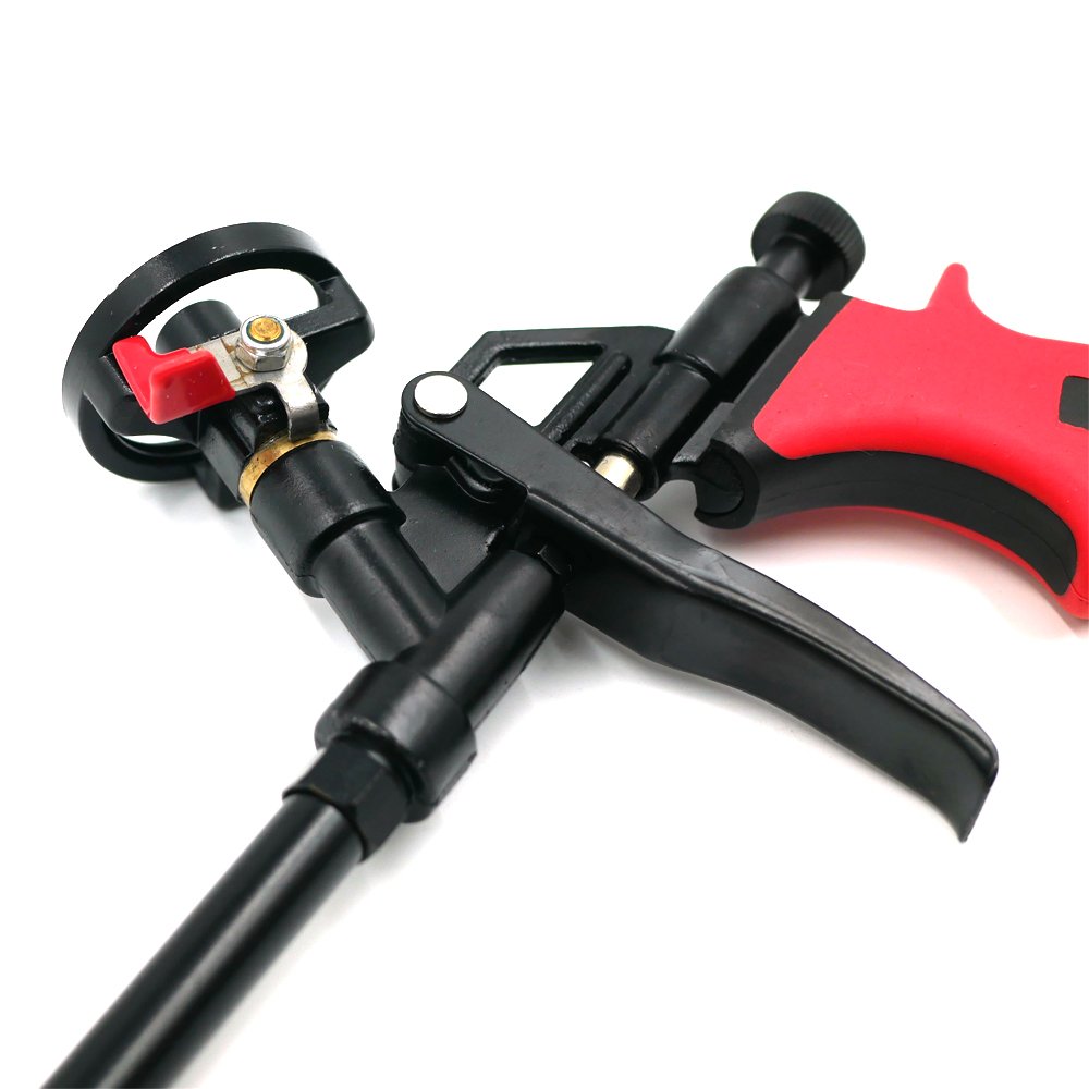 Professional PU Expanding Dispensing Spray Foam Gun With Valve Upgrade PTFE Pro Hand Foam Caulking Gun