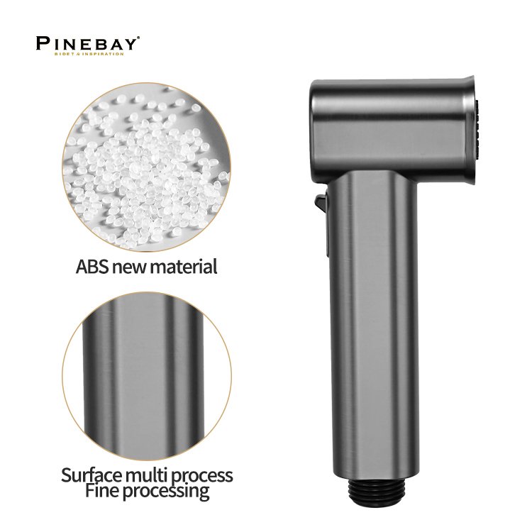 PINEBAY New Fashion Bathroom Handheld Pressurized Bidet Sprayer ABS Cleaning Accessories Faucet Shower Woman Toilet Shattaf Set