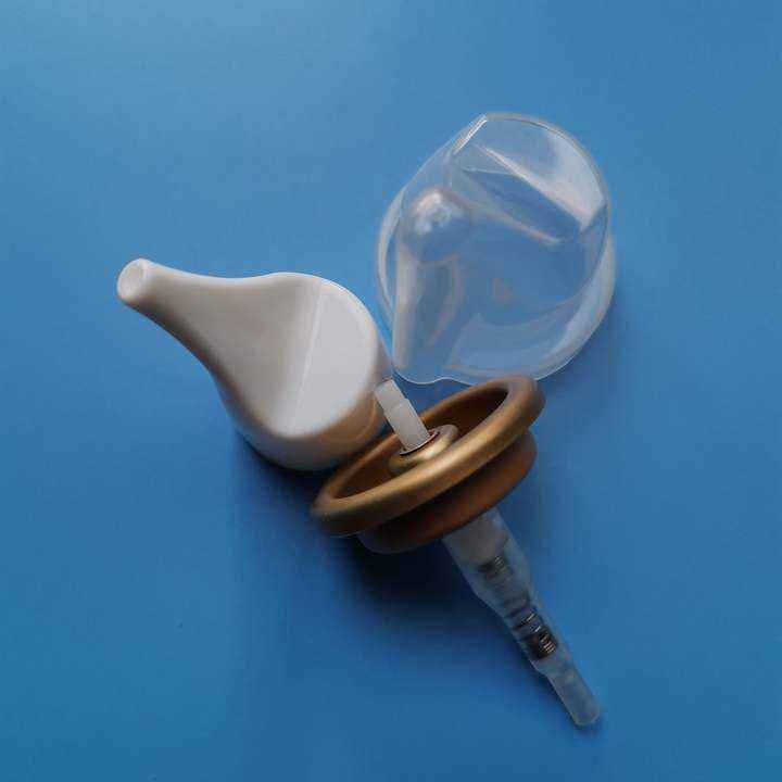 High quality nasal spray pump 20mm snap on with white nasal spray head for adult nasal sea water production