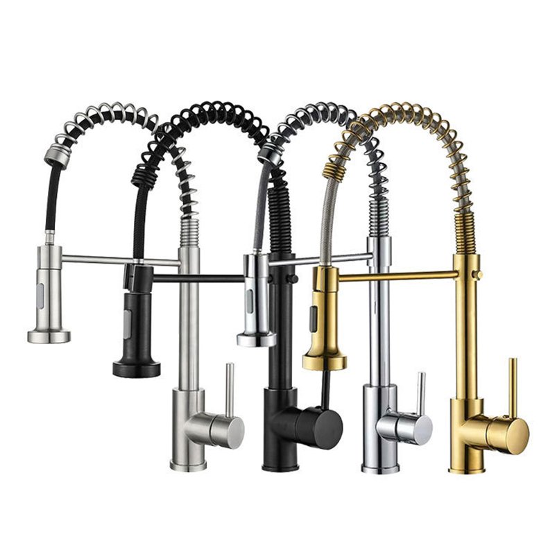 Single Handle Spring Kitchen Faucet High Quality Faucet for Your Kitchen Needs With Single Spring