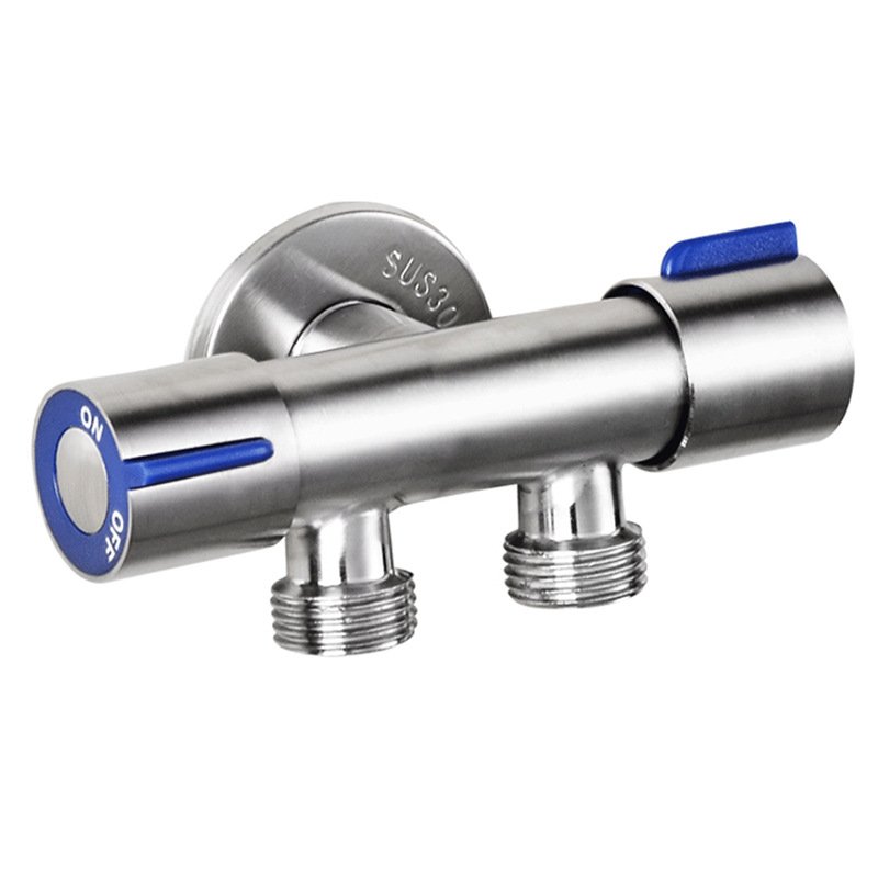 304 stainless steel double handle double control single cold spray gun washing machine quick open water faucet