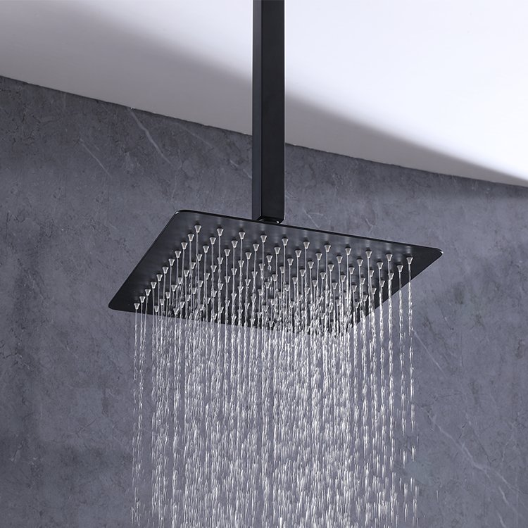 Contemporary Single-Handle Brass Bathroom Faucet Rotating Shower Sets Soft Spray Pattern Chrome Finish Polished Brass Valve