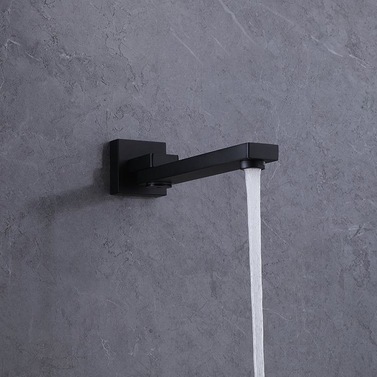 Contemporary Single-Handle Brass Bathroom Faucet Rotating Shower Sets Soft Spray Pattern Chrome Finish Polished Brass Valve