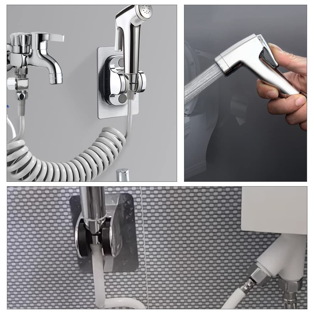 Standard Brass 1 in 2 Out Angle Valve Cleaning Wall Hung Toilet Bidet Sprayer Shattaf Double Handle Shunt Faucet Diverter