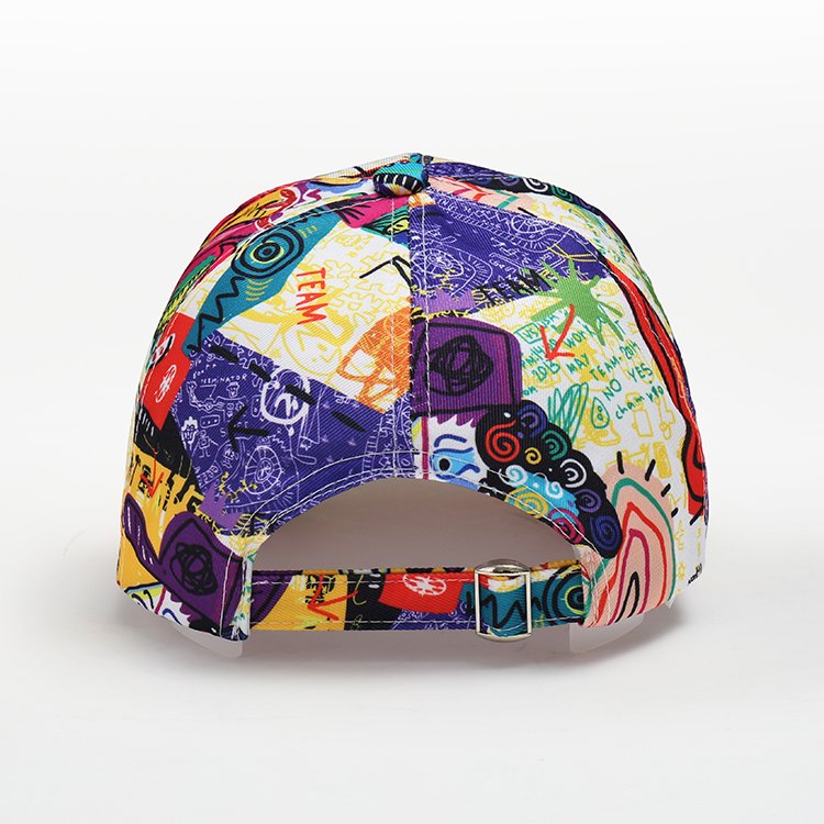 2024 New ArrivalOem Factory Custom Your Logo Pattern All Over Print Sports Hat Fashion Trend Baseball Cap for summer outdoor