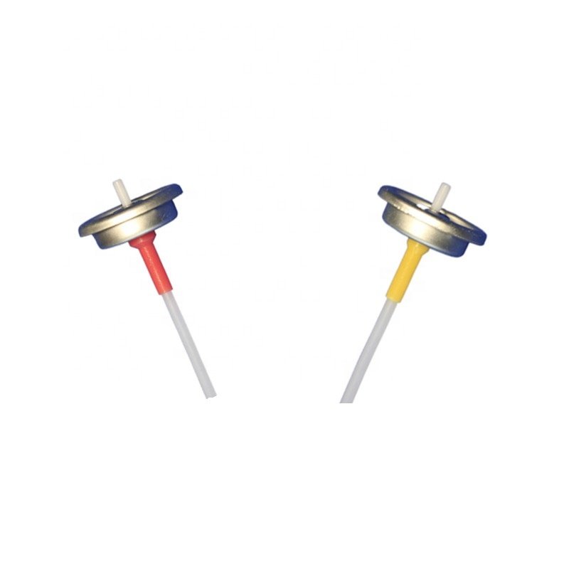 factory for high quality 1 inch tinplate cup plastic stem metering aerosol valve and actuator