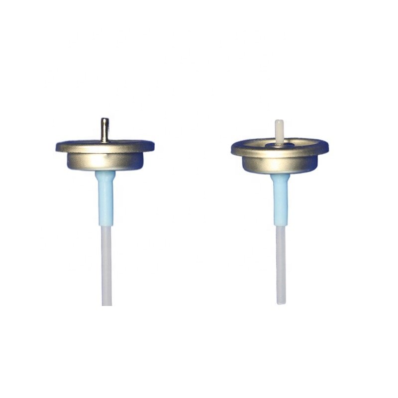 factory for high quality 1 inch tinplate cup plastic stem metering aerosol valve and actuator