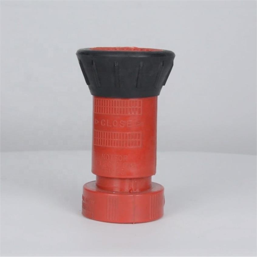 Factory price 1 1/2'' inch Fire Portable Spray plastic Nozzle Fire water gun fire hose connector red