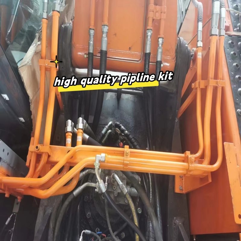 high quality Excavator Attachment Manufacturer Hydraulic piping kit with clamp spare valve foot valve
