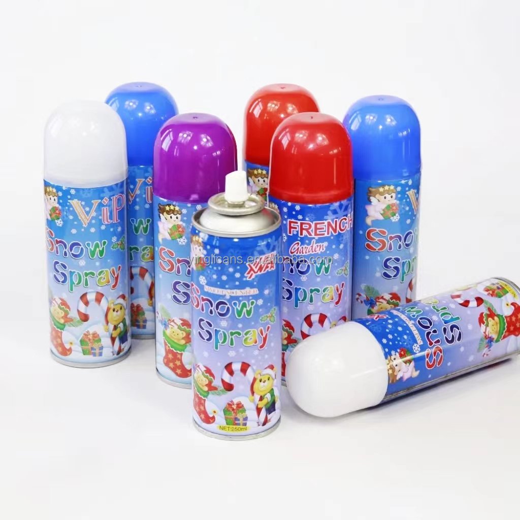 wholesale 100ml empty aerosol tin can with aerosol valve for snow spray