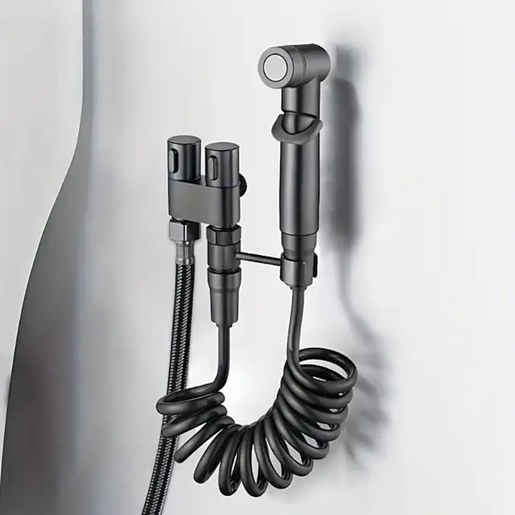 Modern Chinese Style Bathroom Faucet Set Brass Angle Valve Spray Shower Head Holder ABS Hand Shattaf Bidet Sprayer Hotels