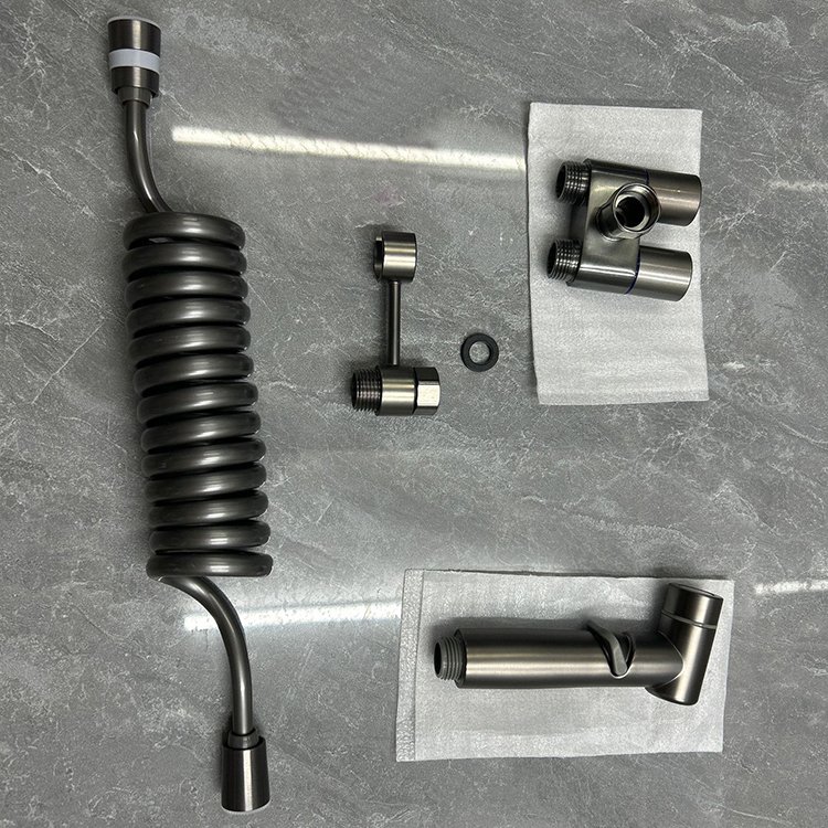 Modern Chinese Style Bathroom Faucet Set Brass Angle Valve Spray Shower Head Holder ABS Hand Shattaf Bidet Sprayer Hotels