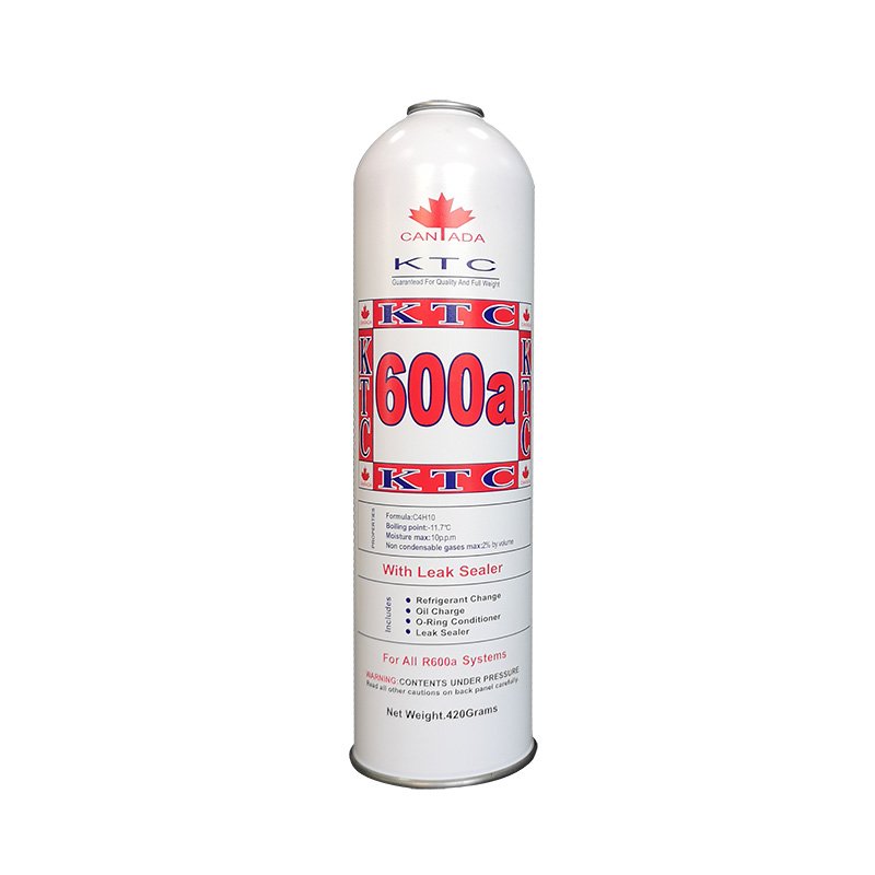 Refrigerant Hydrocarboon Gas R134a Empty Metal Aerosol Spray Cans With threaded Valve