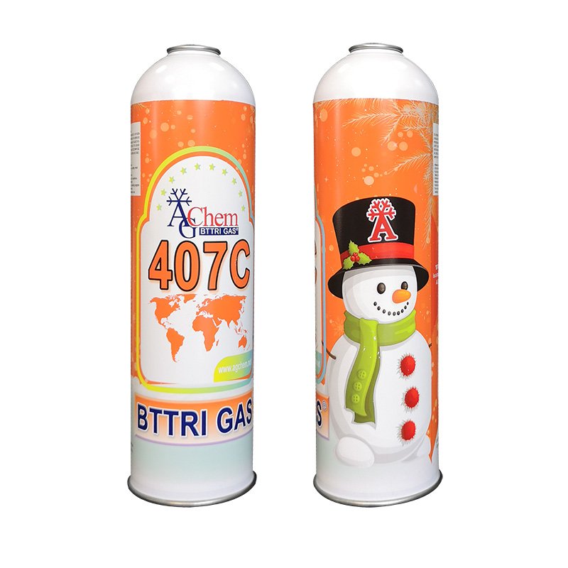 Refrigerant Hydrocarboon Gas R134a Empty Metal Aerosol Spray Cans With threaded Valve
