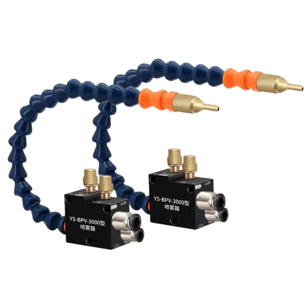Nylon plastic material air operated sprayer mist lubrication cooling water pipe for milling machine tool lathe