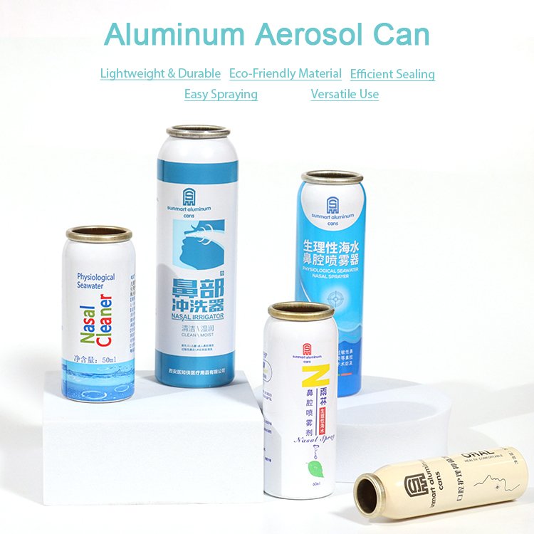 Spot Luxury 20ml 50ml 250ml 500ml Mini Eco Friendly Empty Cosmetic Aluminum Body Spray Bottle With Aerosol Valve Cans Cap 120ml