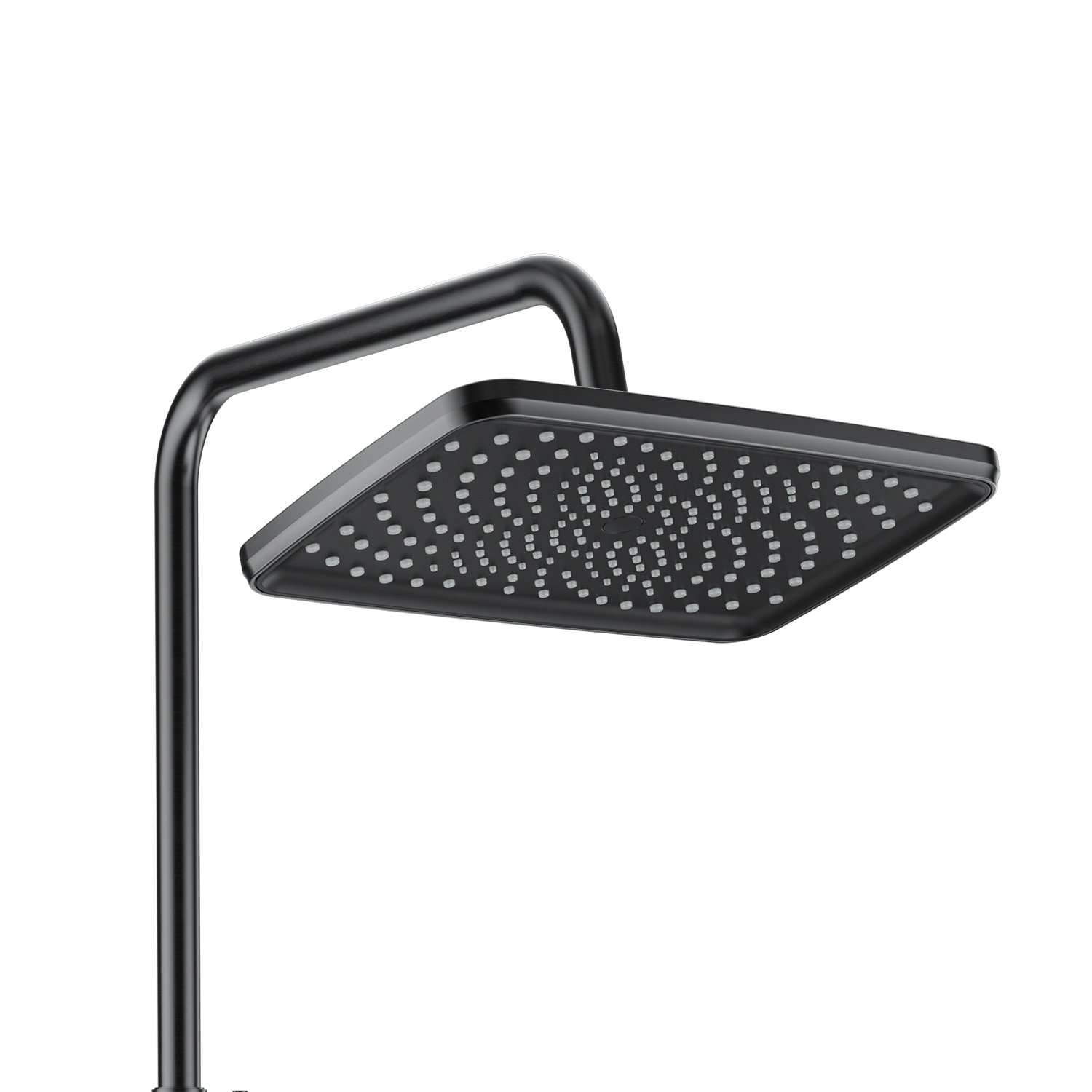 Unique gunmetal black brass rainfall shower head faucet system thermostatic showers bathroom smart shower