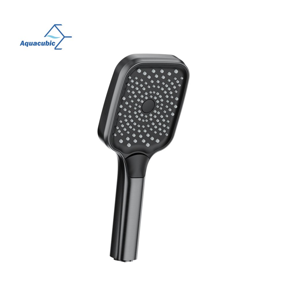 Unique gunmetal black brass rainfall shower head faucet system thermostatic showers bathroom smart shower