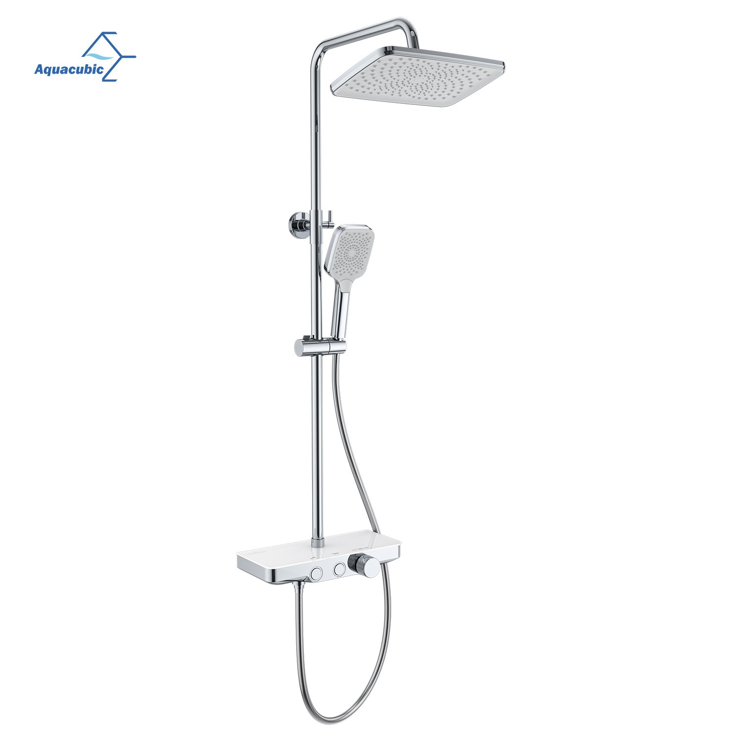 Unique gunmetal black brass rainfall shower head faucet system thermostatic showers bathroom smart shower