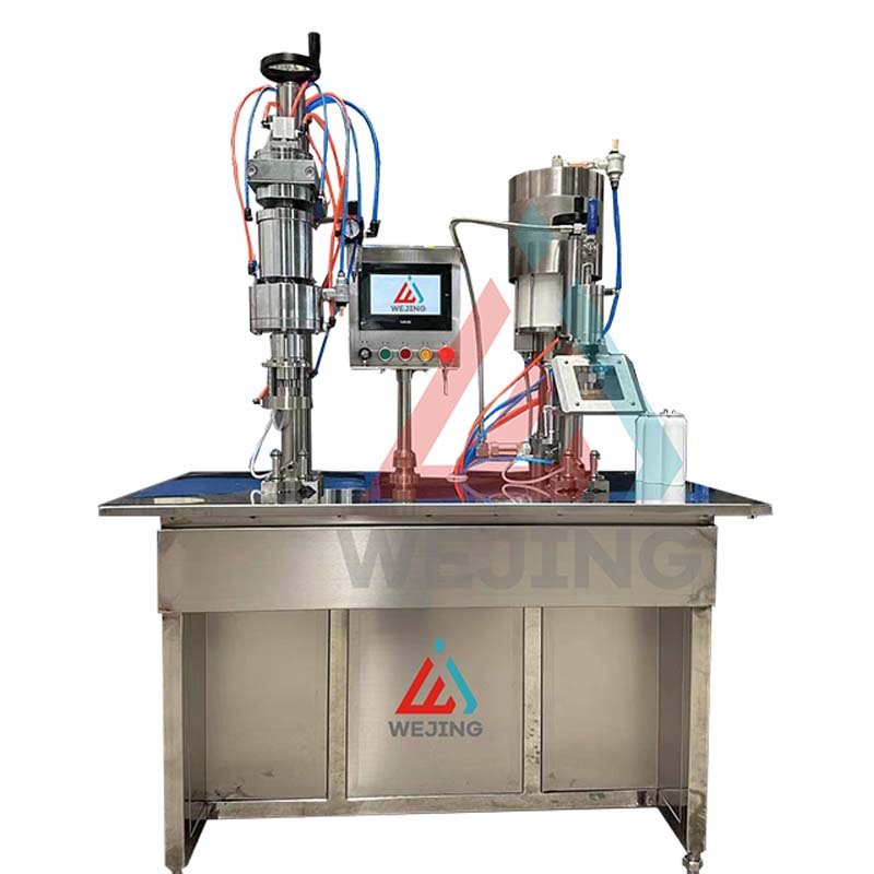 Wejing Factory Directly Sale Semi Automatic Bov Aerosol Spray Paint Can Filling Machine