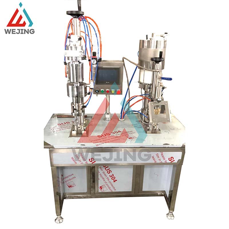 Wejing Factory Directly Sale Semi Automatic Bov Aerosol Spray Paint Can Filling Machine