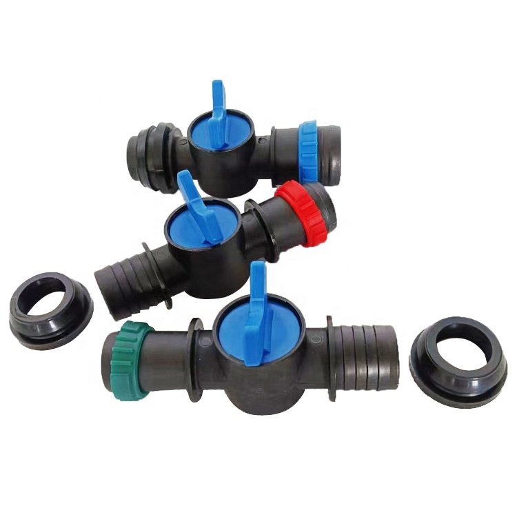 25mm 28mm 32mm Hard Pipe Bypass Valve Layflat Rain Hose HDPE Pipe Offtake Valve for Agricultural Irrigation System