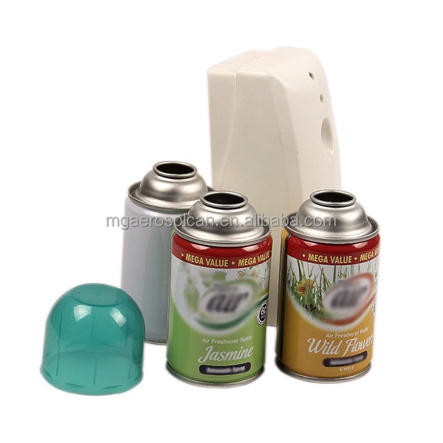 Factory Outlet Customizable 250ml aerosol tin cans and valves for air freshener